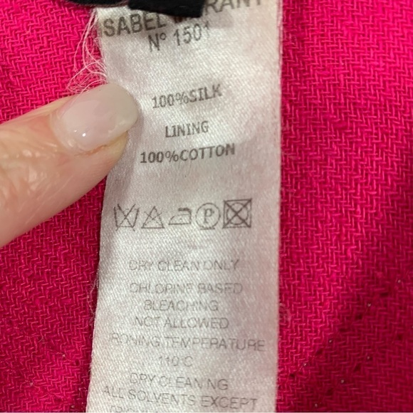 EUC Isabel Marant Cotton pullover top in hot pink - Picture 7 of 7